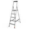 Стремянка складная алюминиевая с полочкой Krause 5 ступеней