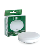Лампа cветодиодная, (10W) GX53 4000K, SAFFIT SBGX5310