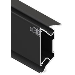 Профиль Flexy BRUS 03, черный муар (ПФ8153)