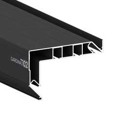 Профиль Flexy GARDINA2 02 с боковой заправкой черный 3,2 м