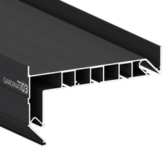 Профиль Flexy GARDINA3 03 с боковой заправкой черный 2,2 м