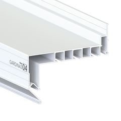 Профиль Flexy GARDINA3 04 с нижней заправкой белый 2,2 м
