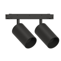 GRAFFIT Трековый светильник TWIN-SPOT LED 2*10W 48В 4000K 15° черный