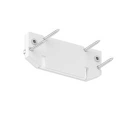 Торцевая заглушка для профиля SLOTT INTRUDER для однофазного трека с видимым фиксатором белая