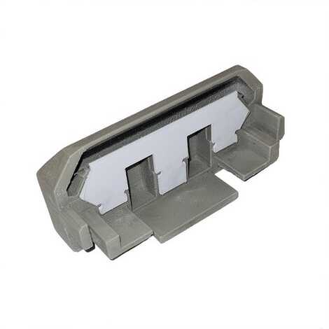 Торцевая заглушка для профиля ПК 14 с металлической накладкой (комплект 2шт)