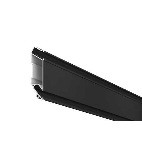 Профиль Алформ Sigma Plus Черный Нишевой карнизный 2,0 м