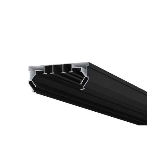 Профиль Алформ ПК 14 Гардина двухрядная (Черный) (3,2 м)