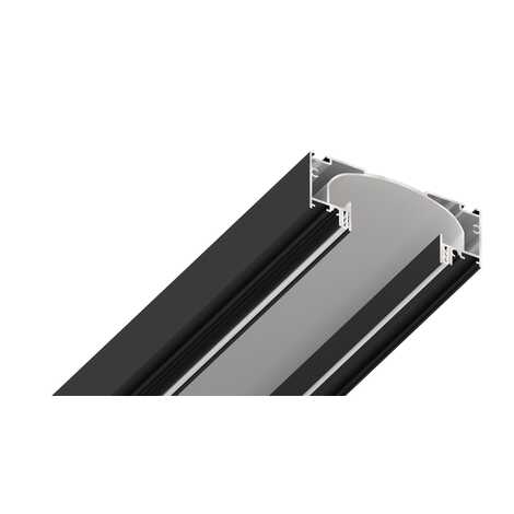 Профиль Kraab нишевая световая линия SLOTT 2.0 черно-белый 2,0 м