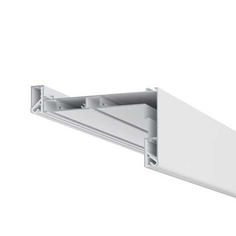 Профиль Алформ М 6 Гардина двухрядная для ткани белый (2,0 м)