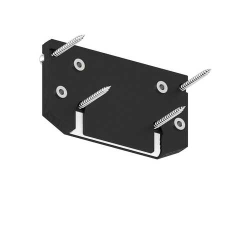 Торцевая заглушка для световой линии SLOTT LINE черная