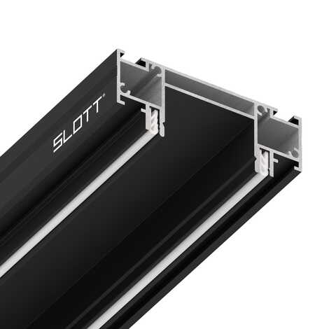 Профиль SLOTT INTRUDER для однофазного трека с видимым фиксатором черный 2,0 м