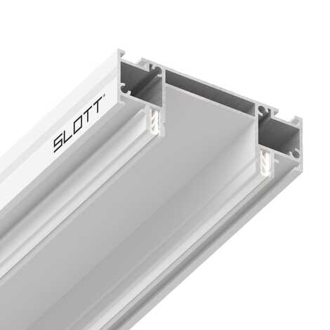 Профиль SLOTT INTRUDER для однофазного трека с видимым фиксатором белый 2,0 м
