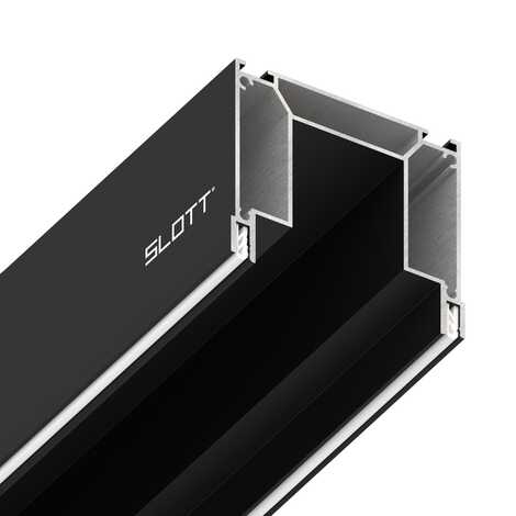 Профиль SLOTT INTRUDER для трехфазного трека со скрытым фиксатором черный 2,0 м