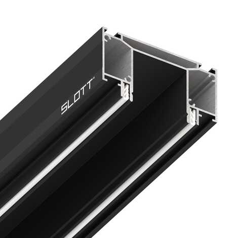 Профиль SLOTT INTRUDER для трехфазного трека с видимым фиксатором черный 2,0 м