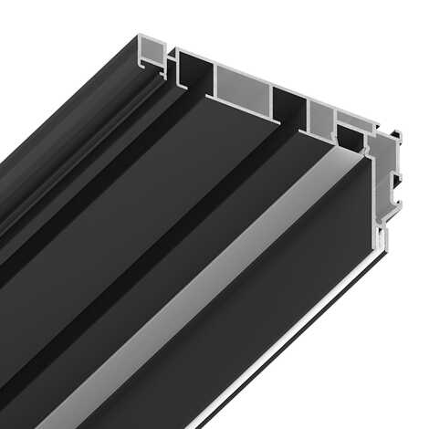 Профиль карнизный SLOTT PARSEK с рассеивателем черный 2,0 м