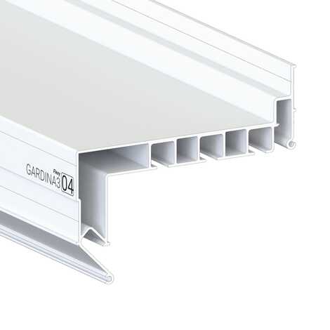 Профиль Flexy GARDINA3 04 с нижней заправкой белый 3,2 м