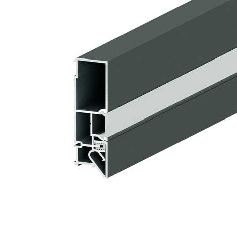 Профиль 5+ для интерьерной подсветки FOTON 80 черный 2,0 м