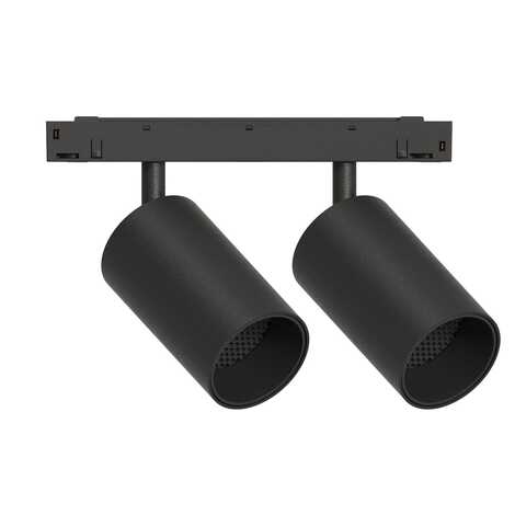 GRAFFIT Трековый светильник TWIN-SPOT LED 2*10W 48В 3000K 15° черный