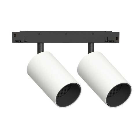 GRAFFIT Трековый светильник TWIN-SPOT LED 2*10W 48В 3000K 15° белый