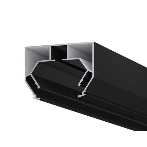 Профиль Парсек AL Гардина однорядная АМ1 ЧЕРНЫЙ 2м