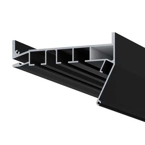 Профиль Парсек AL Гардина ПК12 ЧЕРНЫЙ (3-х рядная) 3м