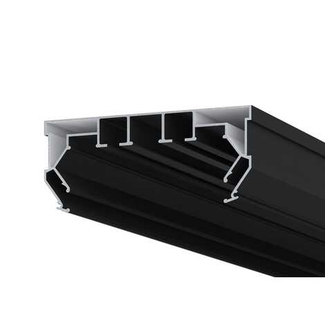 Профиль Парсек AL Гардина ПК14 ЧЕРНАЯ матовая (2-х рядная) 2,5м