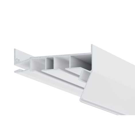 Профиль Парсек AL Гардина ПК15 белый (2-х рядная) 2м