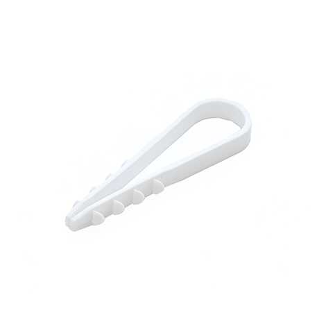 Дюбель-хомут D5-10 мм для круглого кабеля цвет белый (100 шт.)