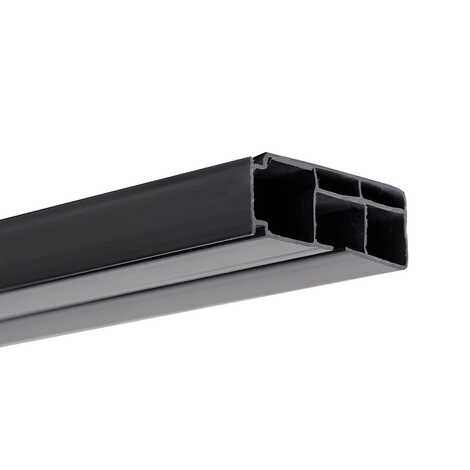 250 карниз 1-рядная цв.черный