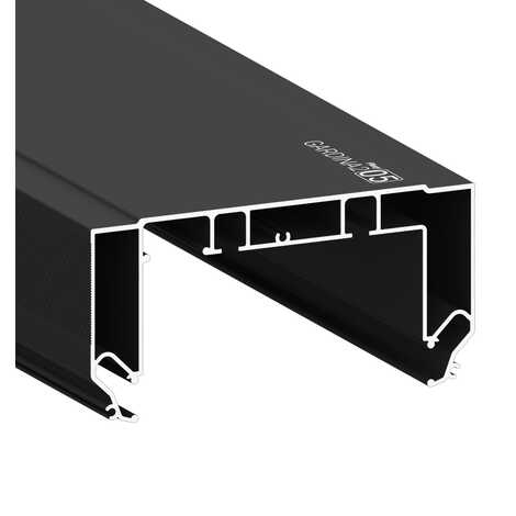 Профиль ПФ 122-311 (3255) "Гардина 2-х рядная" 2,2м аналог пк14 черный