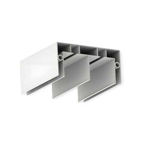 Профиль МОК МА 01 AL 2,2м белый (для шкафа купе)Профиль МОК МА 01 AL 2,2м белый (для шкафа купе)