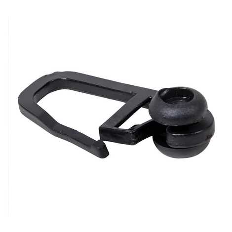 Крючок роликовый для ПК Гардин (100шт) ЧЕРНЫЙ