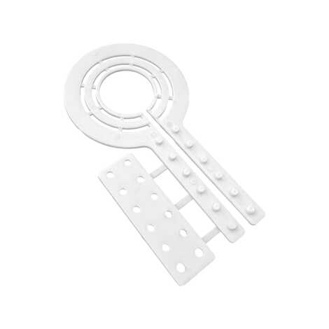 Обвод для труб с фикс планкой универсальный 28/32/45 Прозрачный