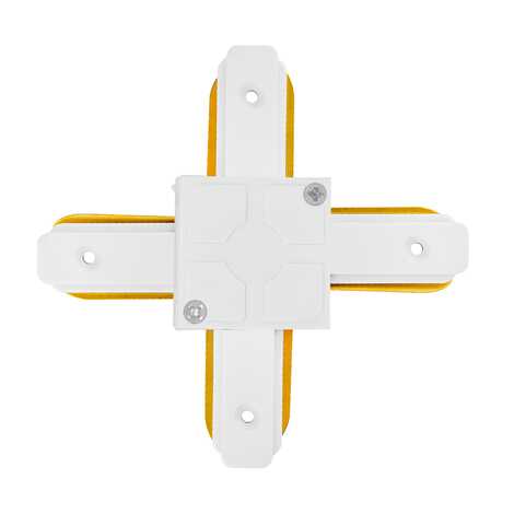 Коннектор крестообразный для шинопровода, белый