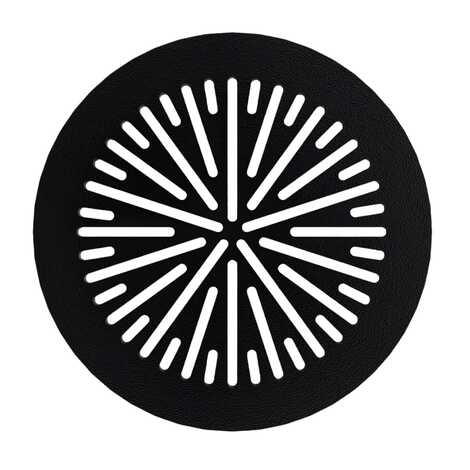 Магнитная решетка D 100 черная - Лучи