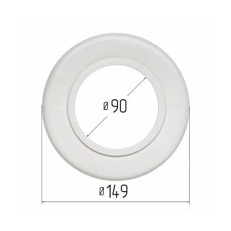 Платформа для светильника 90 мм белая.