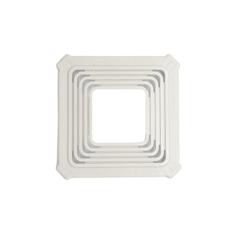 Платформа универсальная квадратная 90*100 мм белая.