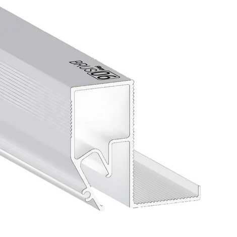 Профиль 8608 Брус 06 RAL 9016 белый 2,0 м