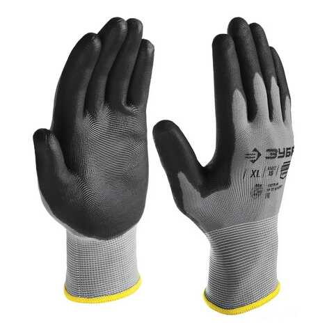 Перчатки ЗУБР с полиуретановым покрытием размер XL