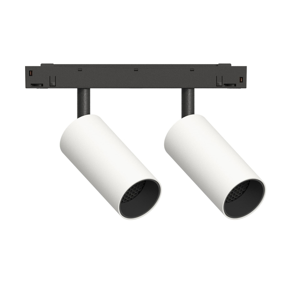GRAFFIT Трековый светильник TWIN-SPOT LED 2*6W 48В 3000K 36° белый